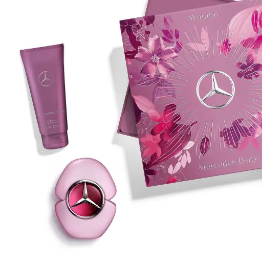 MERCEDES-BENZ WOMAN GIFT SET FOR WOMEN: EAU DE PARFUM + BODY 	