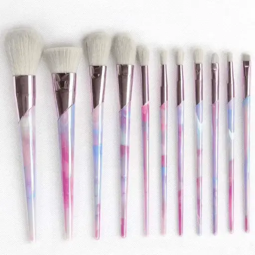BH Cosmetics Lavender Luxe 11 Brush Set, 