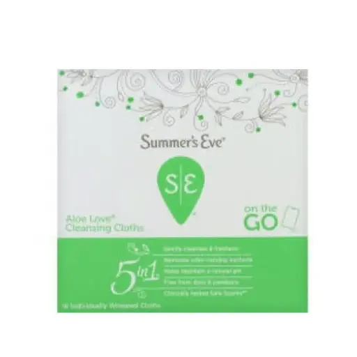 Summer’s Eve Aloe Love Cleansing Cloths سمرز ايف مناديل نسائية