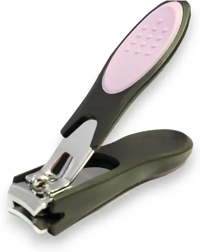CHROMPLATED MANICURE NAIL CLIPPER WHITH CATCHER 