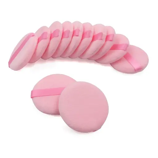 DOUBLE SIDE MAKE UP POWDER PUFF COTTON 