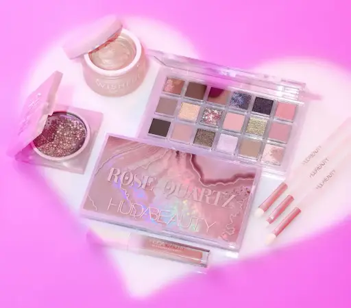 HUDABEAUTY rosequartz pallete 