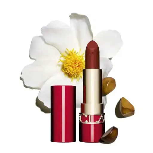 CLARINS JOLI ROUGE VELVET 771 DAHLIA RED كلارنس جولي روج فيلفيت 771 داليا ريد