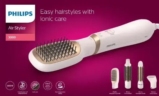 PHILIPS AIR STYLER EASY JHAIRSTYLES WITH  IONIC CARE