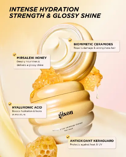 GISOU HONEY GLOSS CERAMIDE THERAPY HAIR MASK 230ML 