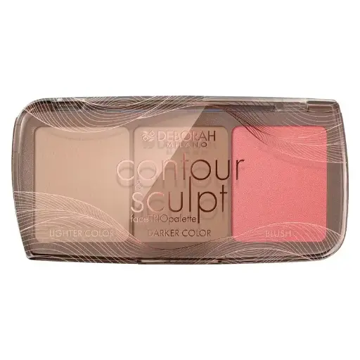 DEBORAH CONTOUR SCULPT FACE TRIO PALETTE 01 LIGHT 