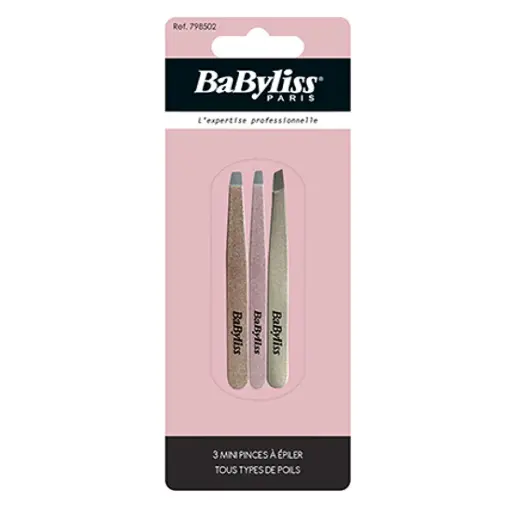 BaByliss MINI FANCY TWEEZERS - 3pcs