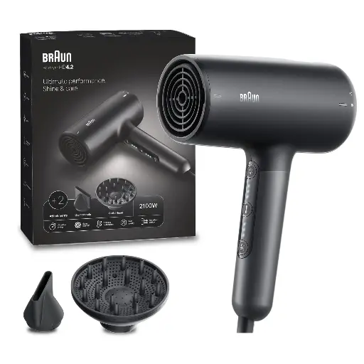 BRAUN HAIRDRYER HD 4.2 ULTIMTE PERFORMANCE SHINE CARE 2100W