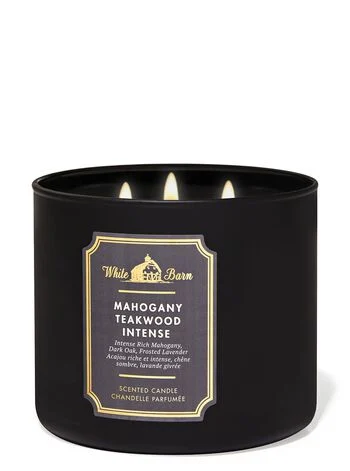 BATH BODY WORKS CHANDELLE PARFUMEE MAHOGANY TEAKWOOD INTENSE 