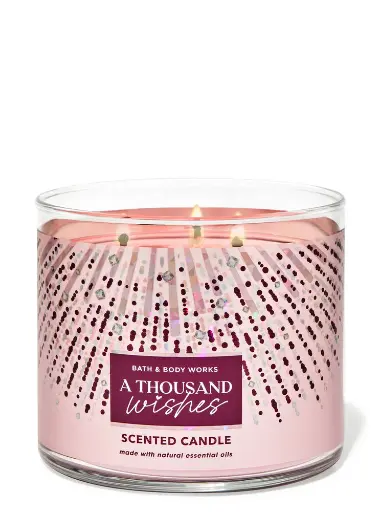 BATH BODY WORKS CHANDELLE PARFUMEE A THOUSAND WISHES 