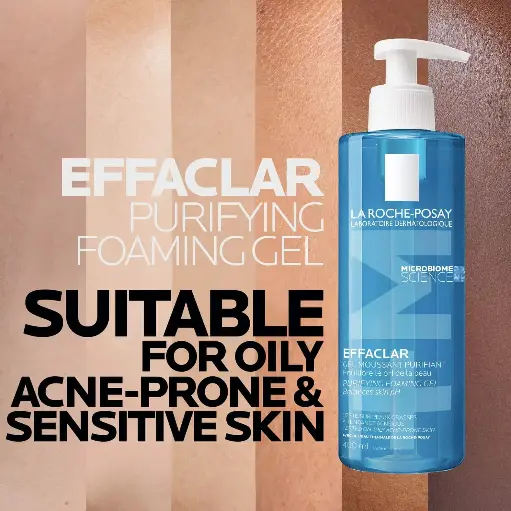 La Roche Posay Effaclar Purifying Foaming Gel - 400ml | لاروش بوزيه غسول للبشرة 400 مل