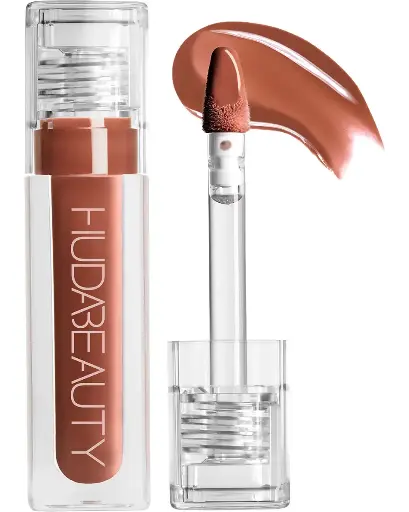 HUDA BEAUTY FAUX FILLER EXTRA SHINE LIP GLOSS FOXY