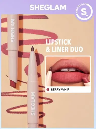 GLAM101LIPSTICK&LINERDUO WARMNUTMEG