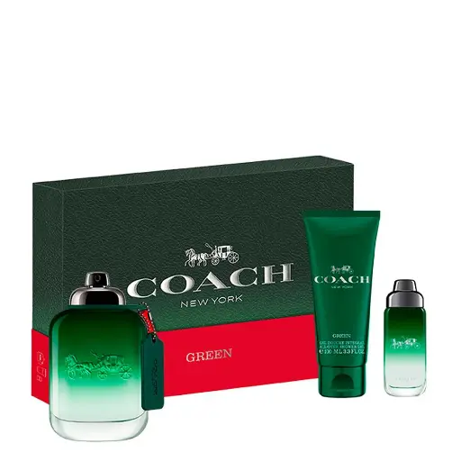 Coach Green EDT For Men Shower Gel Gift Set 