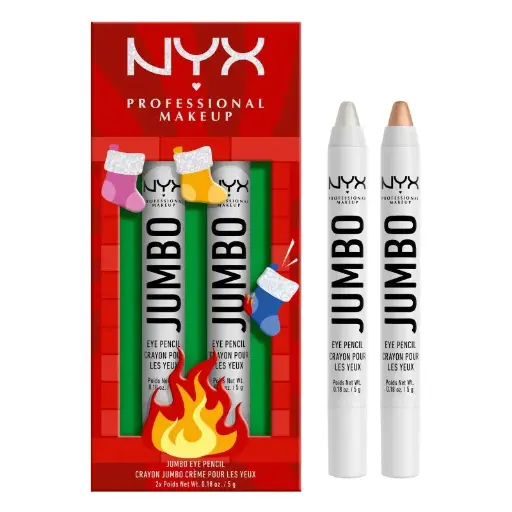 NYX Professional Makeup - JUMBO EYE PENCIL DUO - Zestaw 2 cieni do powiek w kredce - 2 x 5 g