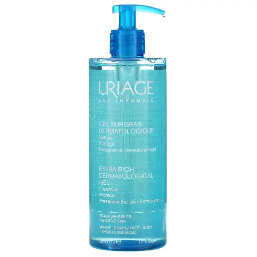 / Uriage Extra-Rich Dermatological Gel - 500ml يورياج غسول جل للتنظيف الجلدي - 500 مل