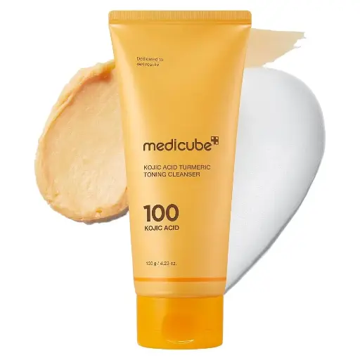 غسول بالكوجيك أسيد والكركم لتفتيح وتنقية البشرة medicube - Kojic Acid Turmeric Toning Cleanser 