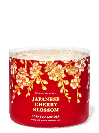 Japanese Cherry Blossom By Bath & Body Works Scented Candle 
