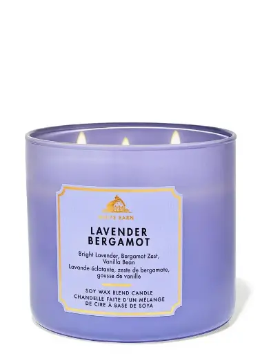 Bath & Body Works Lavender Bergamot 3-Wick Candle 